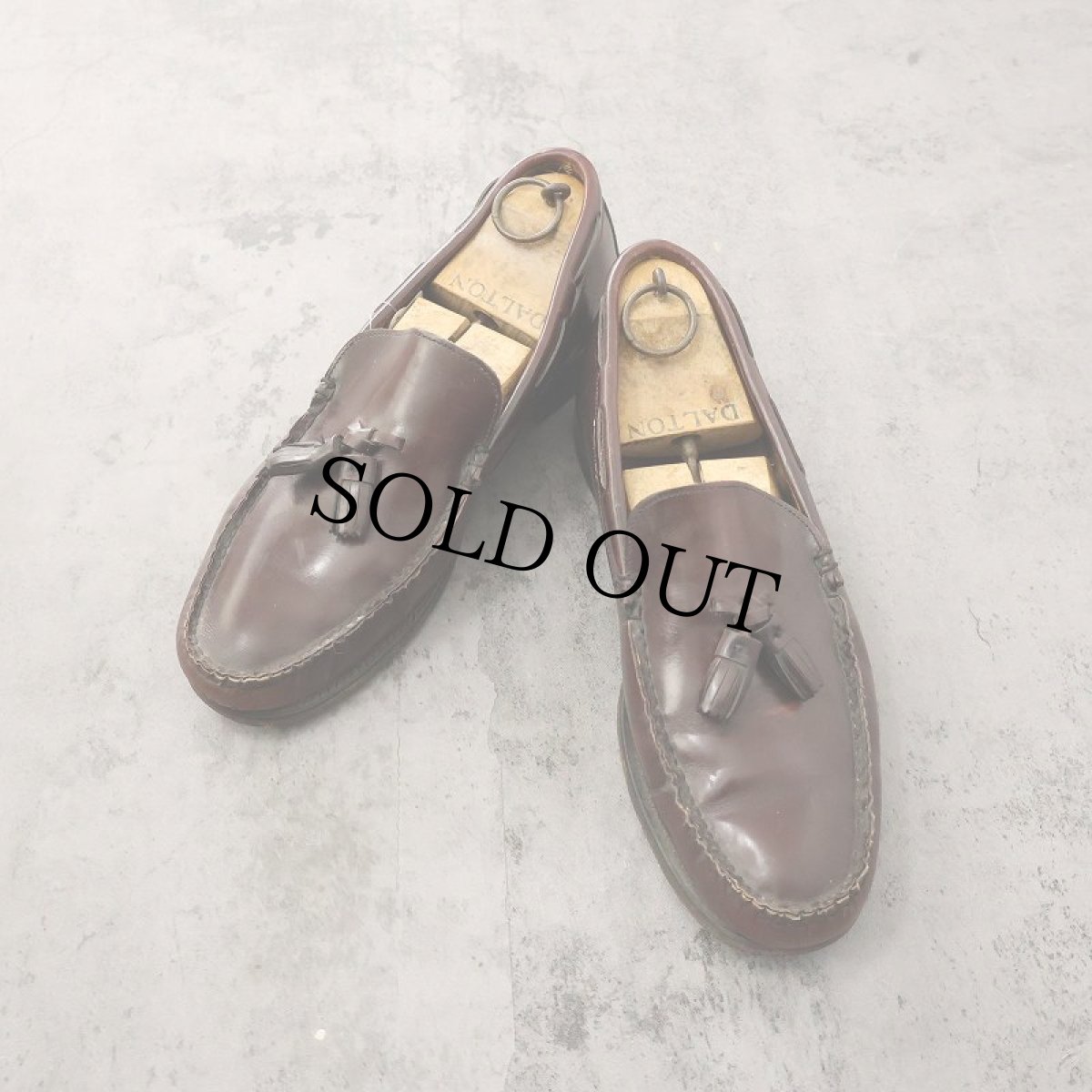 画像1: レザータッセルローファー US9 1/2 E/C (1)