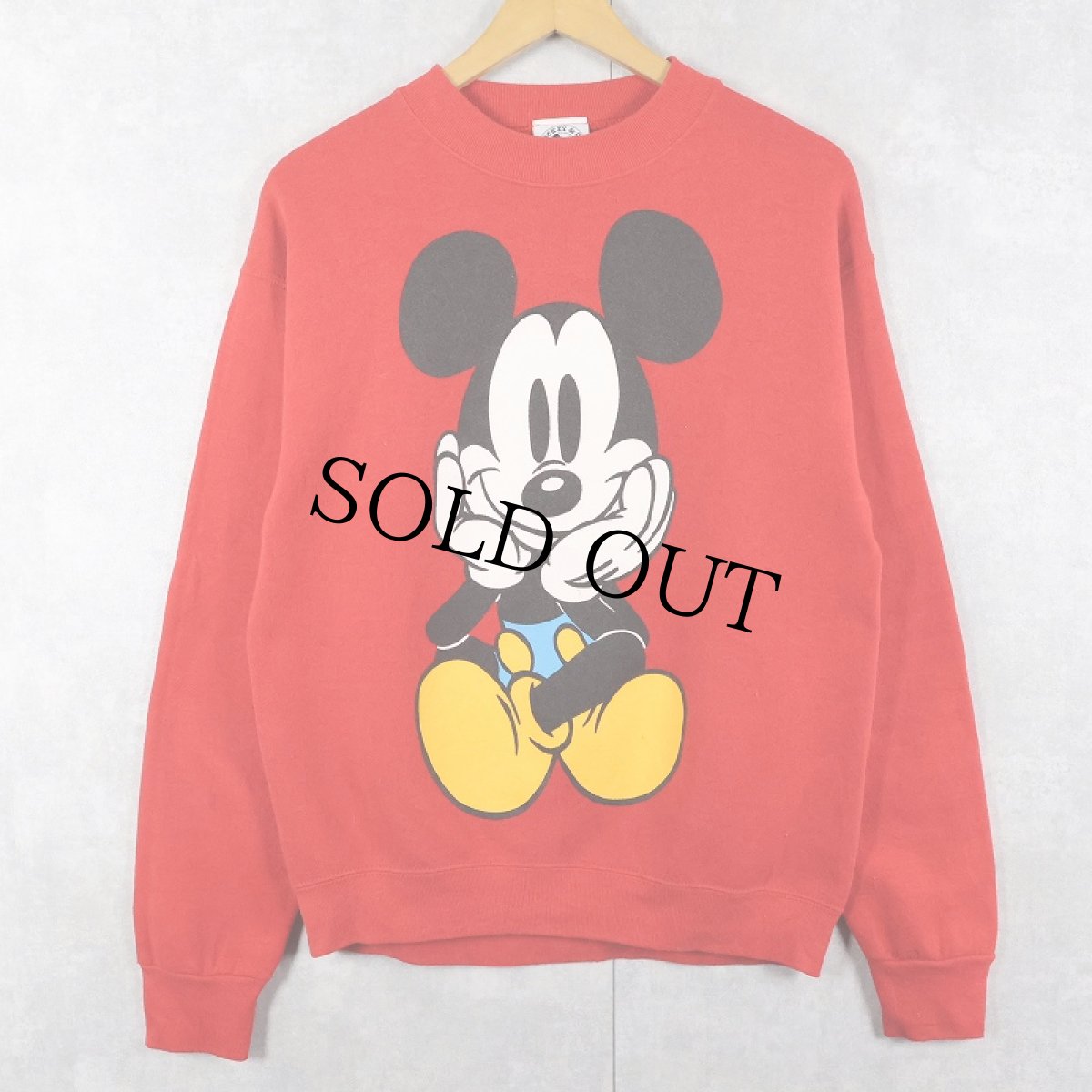 画像1: 90's MICKEY&CO. 青パンミッキー キャラクタープリントスウェット M (1)