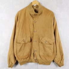 画像1: Lianti "A-1 TYPE" スエードレザー ヴァルスタージャケット SIZE52 (1)