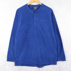 画像1: 90's Patagonia USA製 "CAPILENE" ヘンリーネック フリースロンT L (1)
