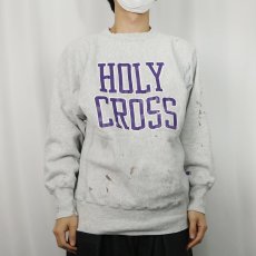 画像2: 90's Champion REVERSE WEAVE USA製 "HOLY CROSS" プリントスウェット XL (2)