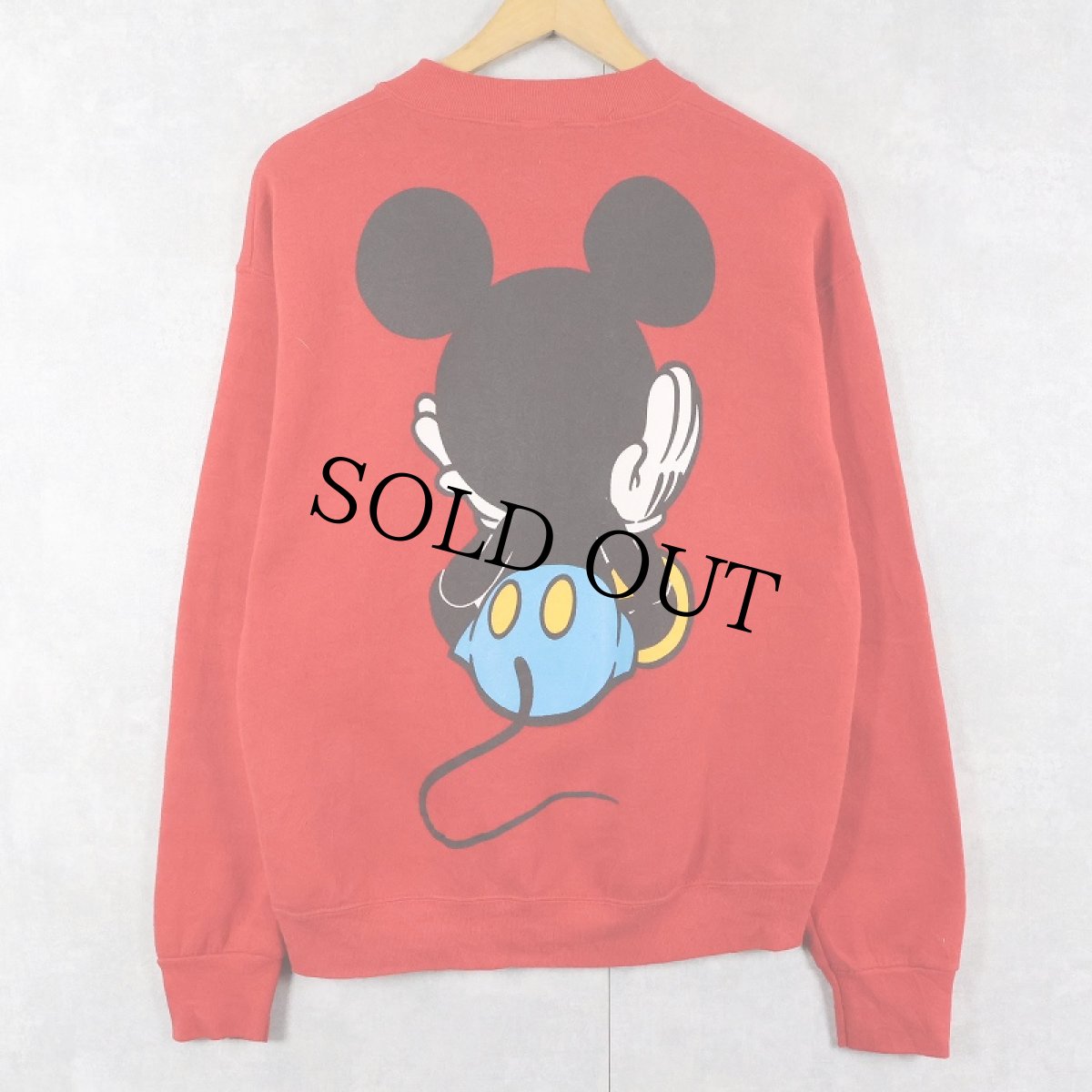 画像2: 90's MICKEY&CO. 青パンミッキー キャラクタープリントスウェット M (2)