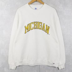 画像1: 80's RUSSELL ATHLETIC USA製 "MICHIGAN" プリントスウェット XL (1)