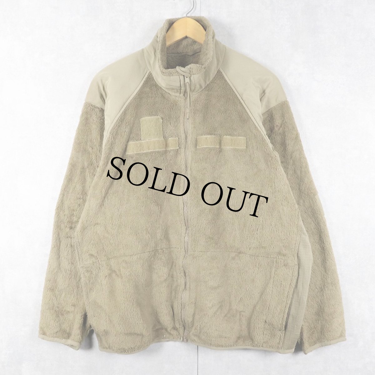画像1: U.S.MILITARY ECWCS GEN3 Cold Weather コヨーテフリースジャケット LARGE-REGULAR (1)