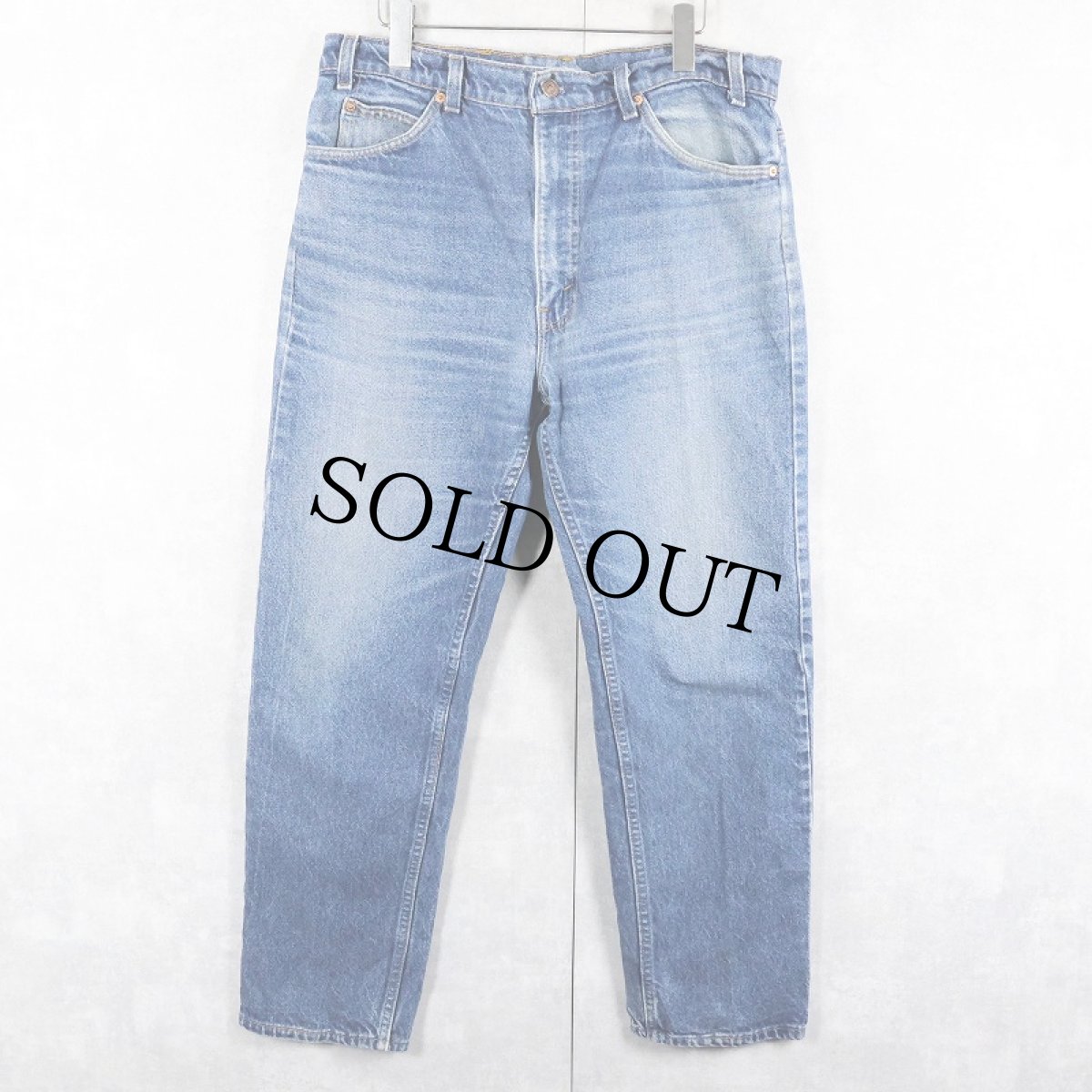画像1: 80〜90's Levi's 505 USA製 オレンジタブ デニムパンツ W35 (1)