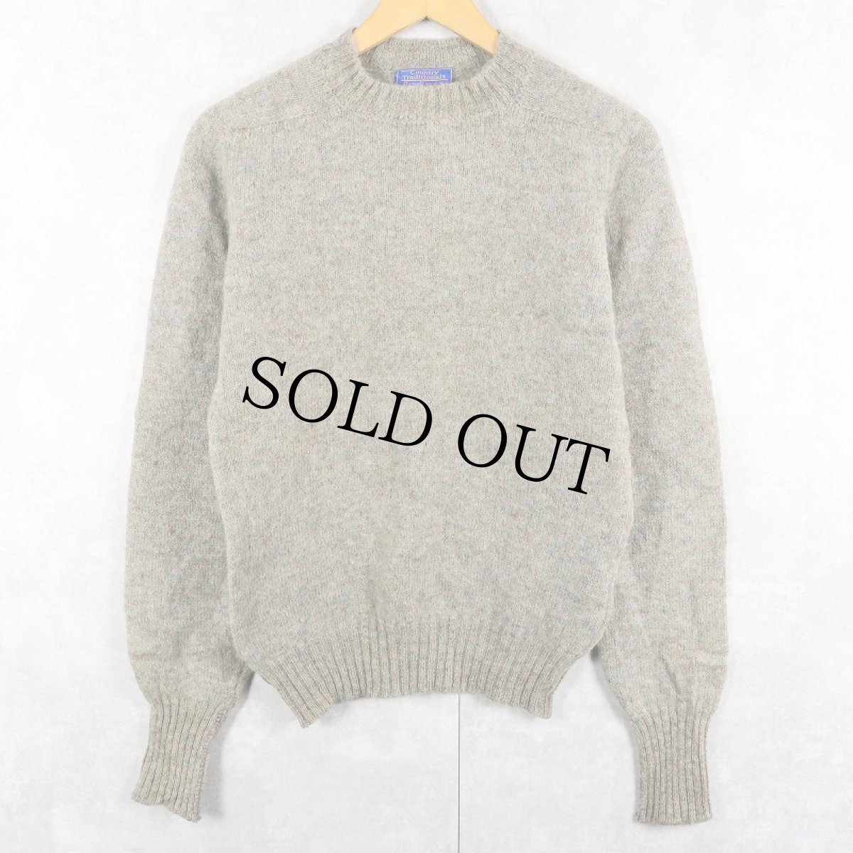 画像1: 70's PENDLETON ミックスカラー モックネックウールニットセーター M (1)