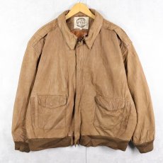 画像1: 90's G-III "A-2 TYPE"  レザーフライトジャケット  (1)