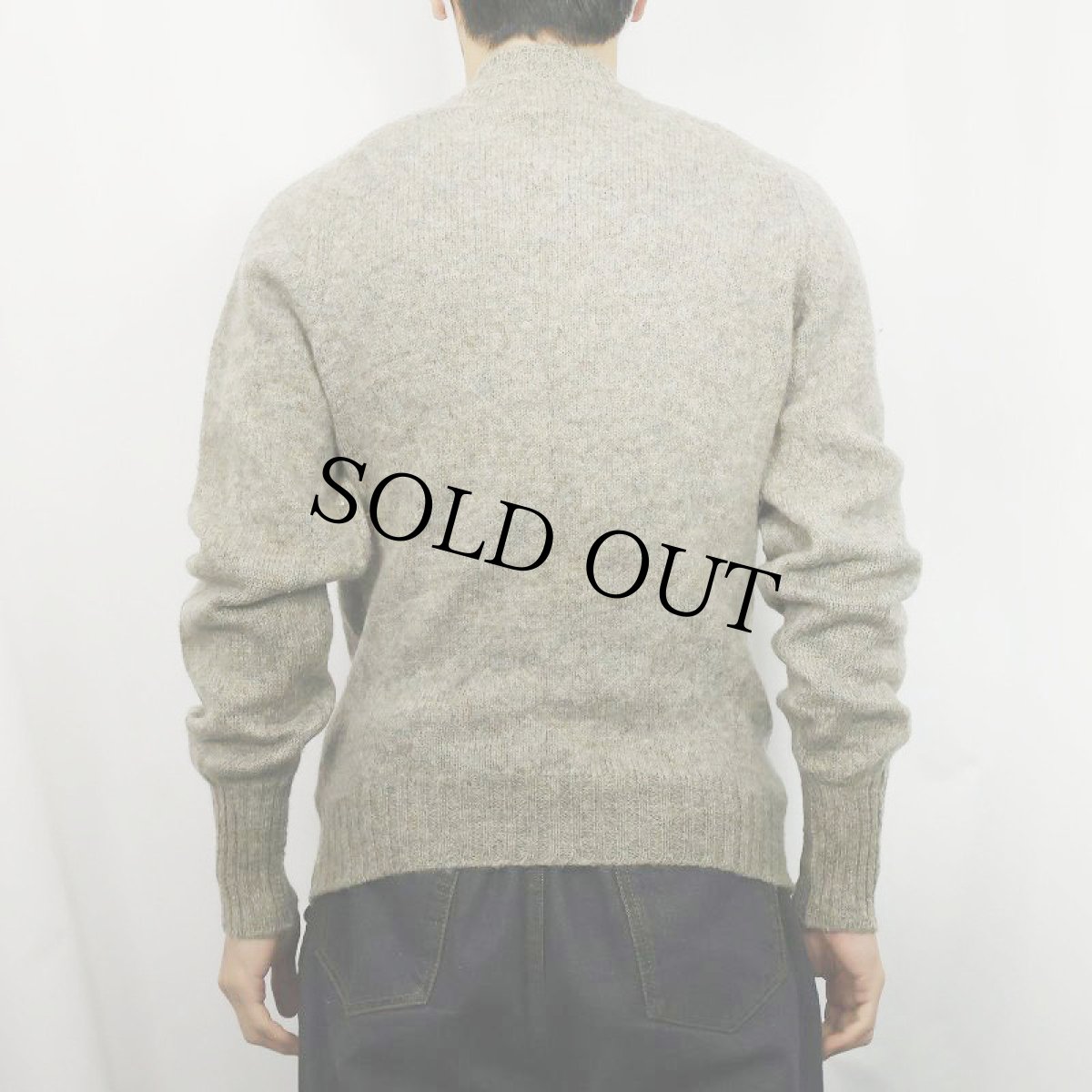 画像3: 70's PENDLETON ミックスカラー モックネックウールニットセーター M (3)