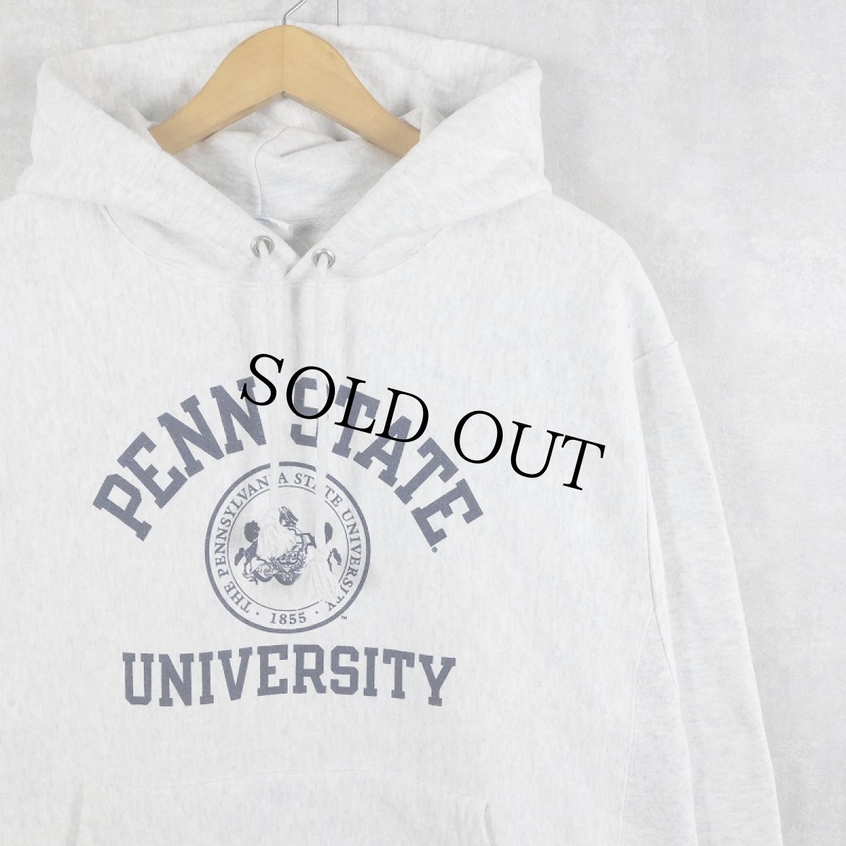画像1: Champion REVERSE WEAVE "PENN STATE UNIVERSITY" プリントスウェットフーディー M (1)