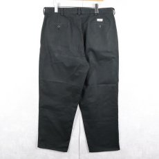 画像2: POLO Ralph Lauren "ANDREW PANT" 2タック コットンチノトラウザーズ BLACK W31 (2)