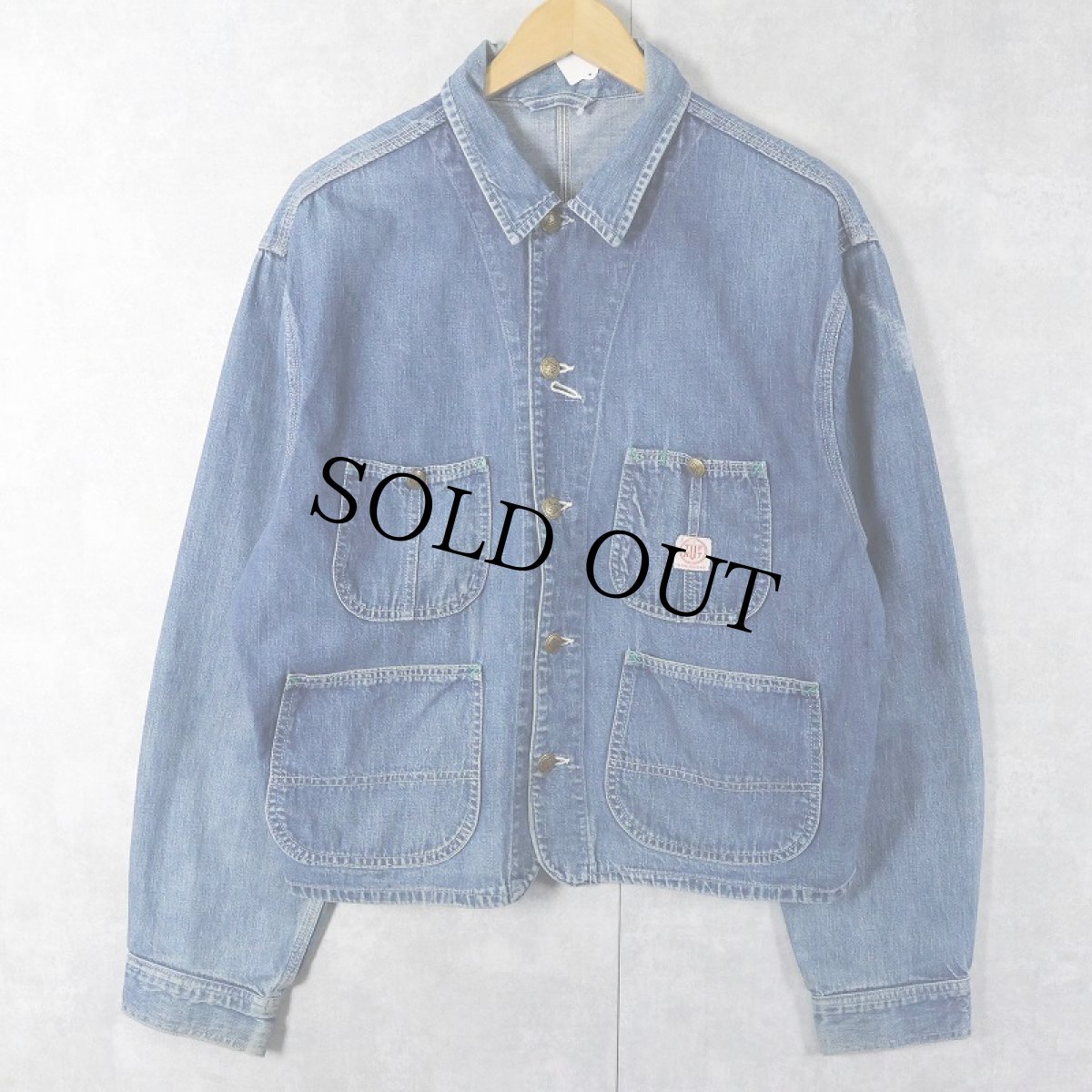 画像1: 50〜60's TUF NUT デニムエンジニアジャケット SIZE44 (1)