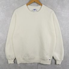 画像1: 90's RUSSELL ATHLETIC USA製 前V 無地スウェット M (1)