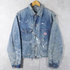 画像1: 50's PENNEY'S BIG MAC ペンキペイント デニムエンジニアジャケット (1)