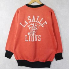 画像1: 50〜60's "LASALLE LIONS" プリントレーヨンスウェット (1)