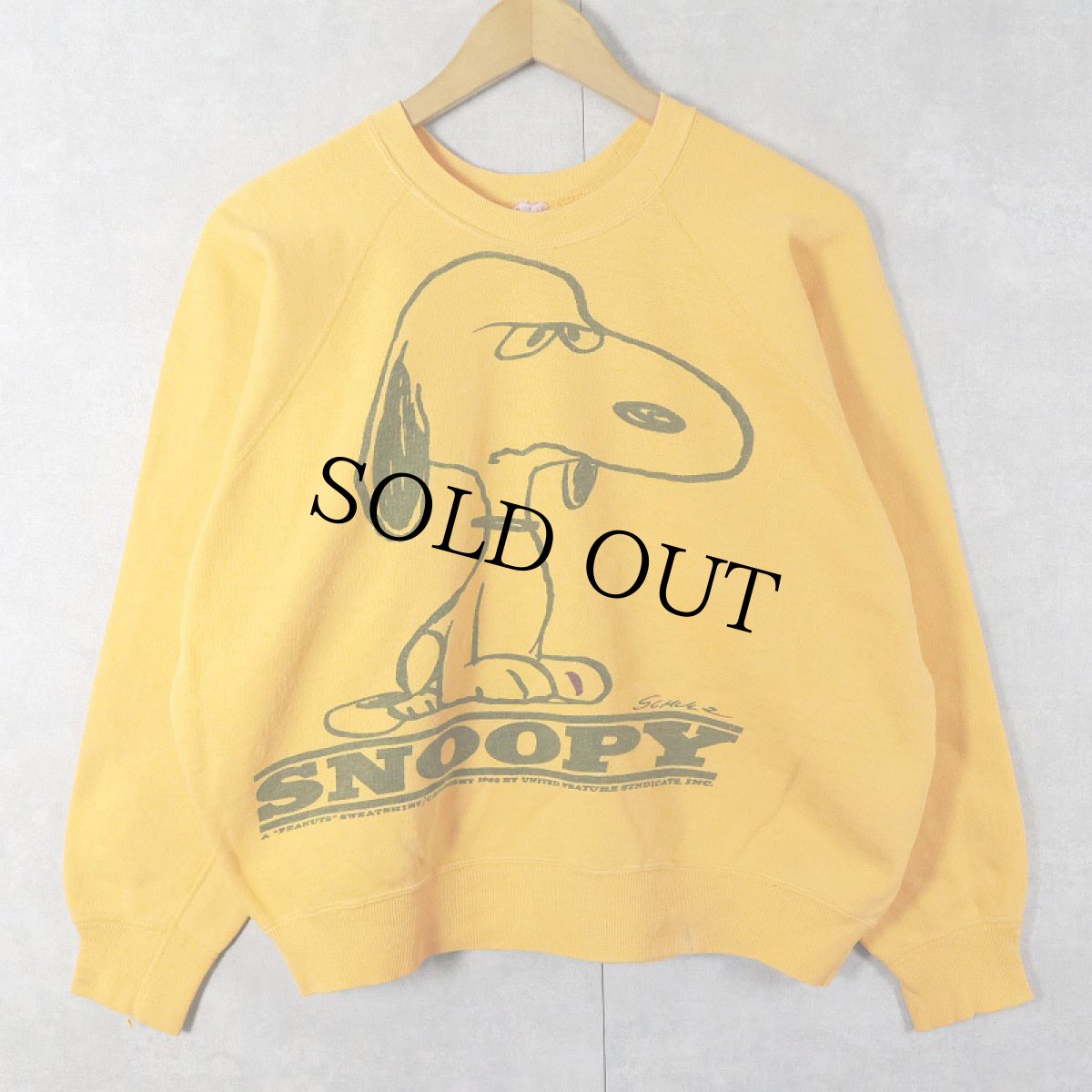 画像1: 60's MAYO SPRUCE "SNOOPY" キャラクタープリント ラグランスウェット (1)