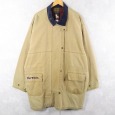 画像1: 90's NO FEAR フランネルライナー ダブルブレストワークジャケット XL (1)