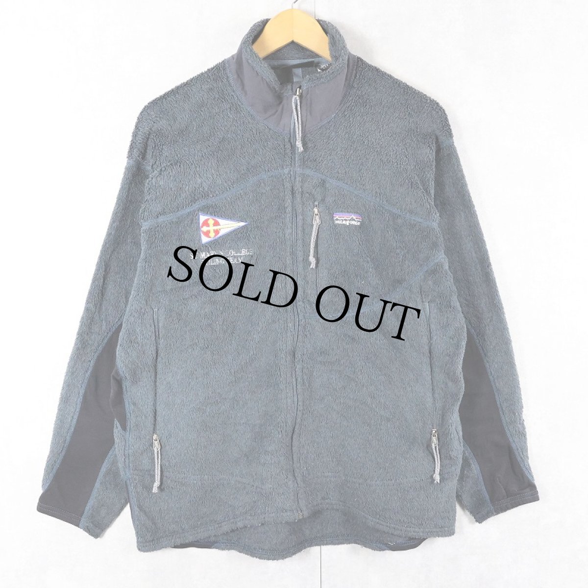 画像1: 90〜2000's Patagonia USA製 Rシリーズ R2 フリースジップジャケット GRAY L (1)