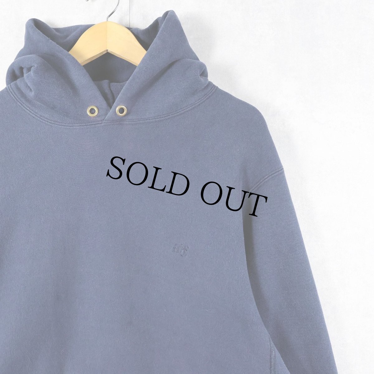 画像1: 80's Abercrombie&Fitch × Champion REVERSE WEAVE USA製 ロゴ刺繍 スウェットフーディー NAVY (1)