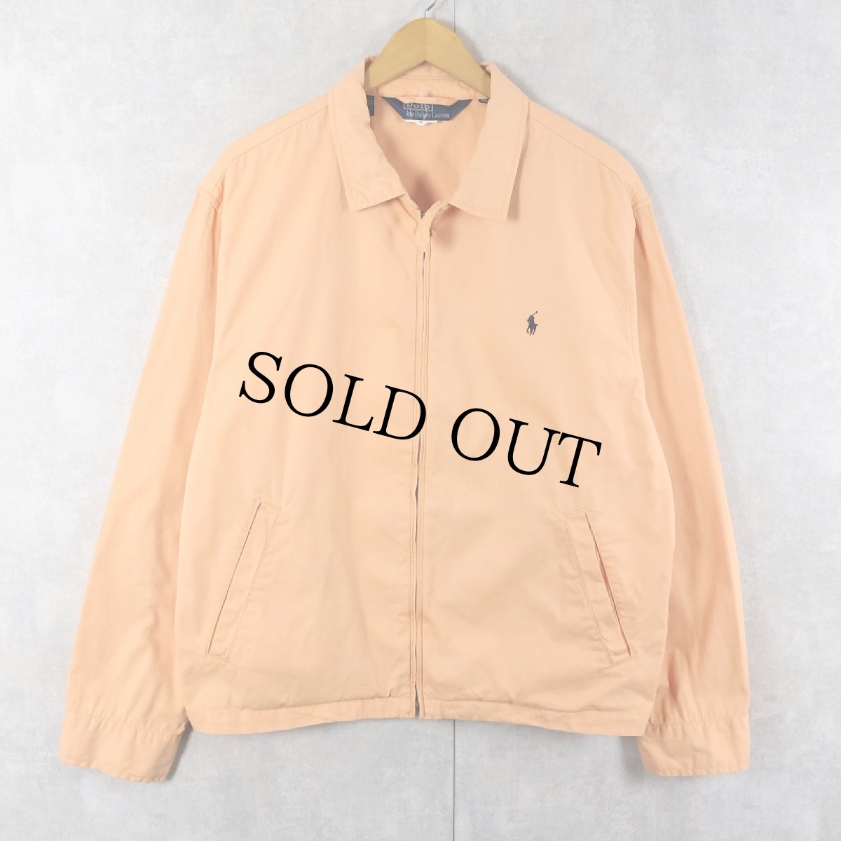 画像1: POLO Ralph Lauren チンスト付き ロゴ刺繍 コットンスイングトップ XL  (1)