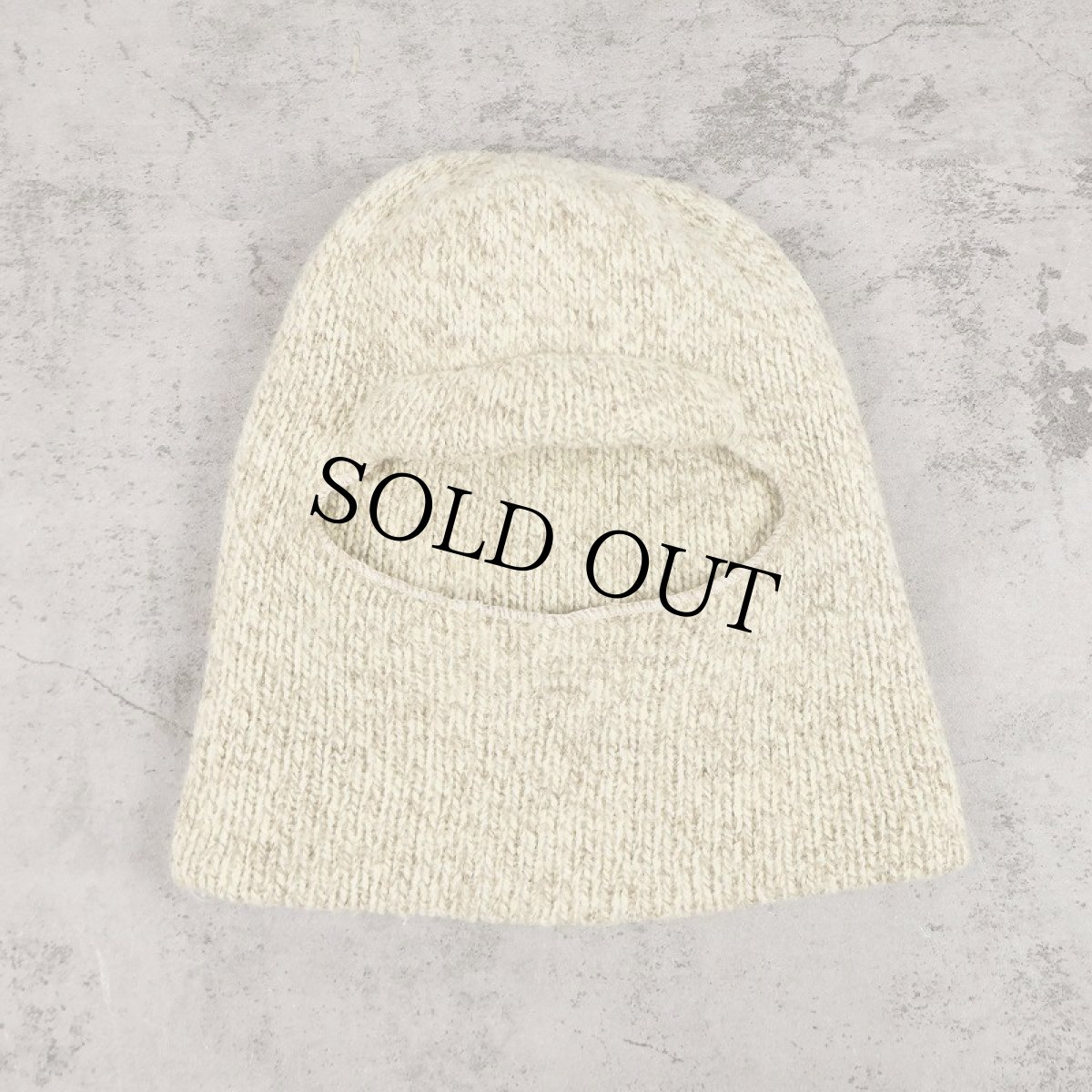 画像1: PENTHOUSE KNITS ネップ混 ニットバラクラバ (1)