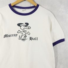 画像1: 60's Mayo Spruce USA製 "SNOOPY" プリントリンガーTシャツ M (1)