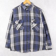 画像1: 80's OSH KOSH チェック柄 ヘビーネルシャツ (1)