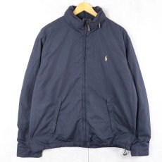 画像1: POLO Ralph Lauren 裏フリース 中綿入りジャケット NAVY XL (1)