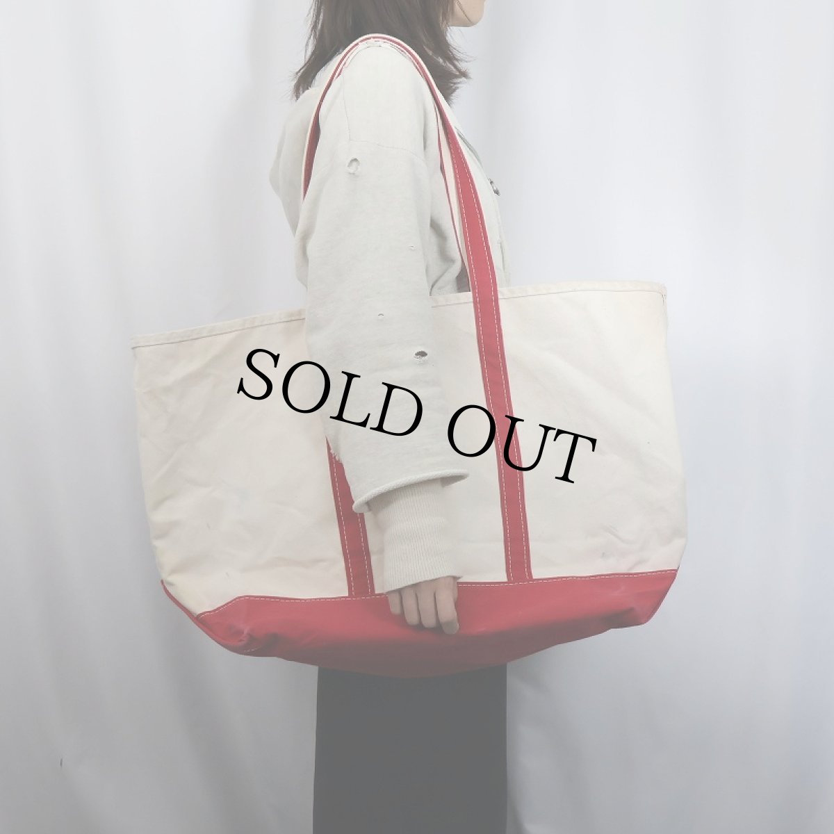 画像2: 90's L.L.Bean USA製 "BOAT AND TOTE" キャンバストートバッグ XLARGE (2)