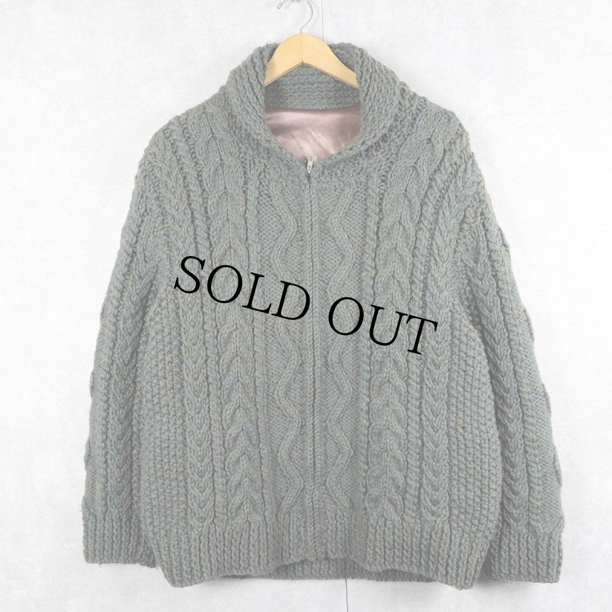 画像1: 60's カウチンニットジャケット (1)