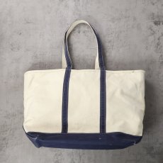 画像1: 90's L.L.Bean USA製 "BOAT AND TOTE" ジップトップ キャンバストートバッグ XLARGE (1)