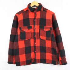 画像1: 60's Woolrich バッファローチェック柄 ウールジャケット SIZE15 (1)