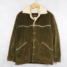画像1: 70's McGREGOR USA製 コーデュロイ ボアジャケット SIZE38 (1)