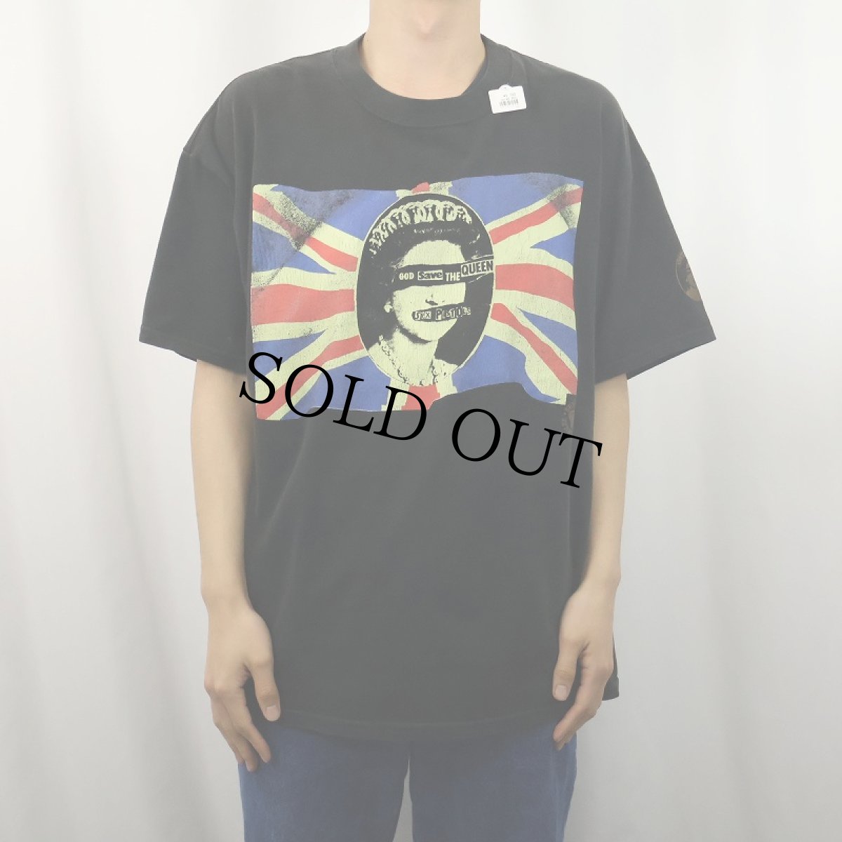 画像2: 2002 Sex Pistols "GOD SAVE THE QUEEN" パンクロックバンドTシャツ BLACK XL (2)