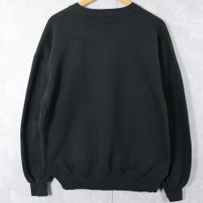 画像2: 90's RUSSELL ATHLETIC USA製 前V 無地スウェット BLACK XL (2)