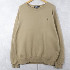 画像1: POLO Ralph Lauren ロゴ刺繍スウェット L (1)