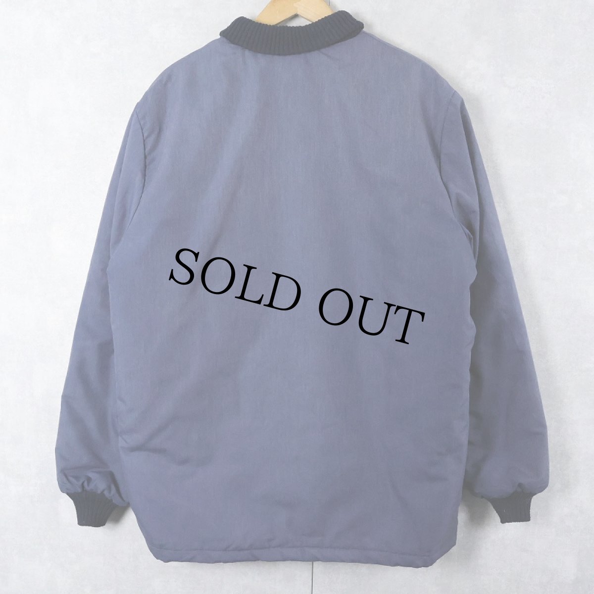 画像2: 70's Cal Craft USA製 キルティングライナー 中綿入り ファラオジャケット NAVY  (2)