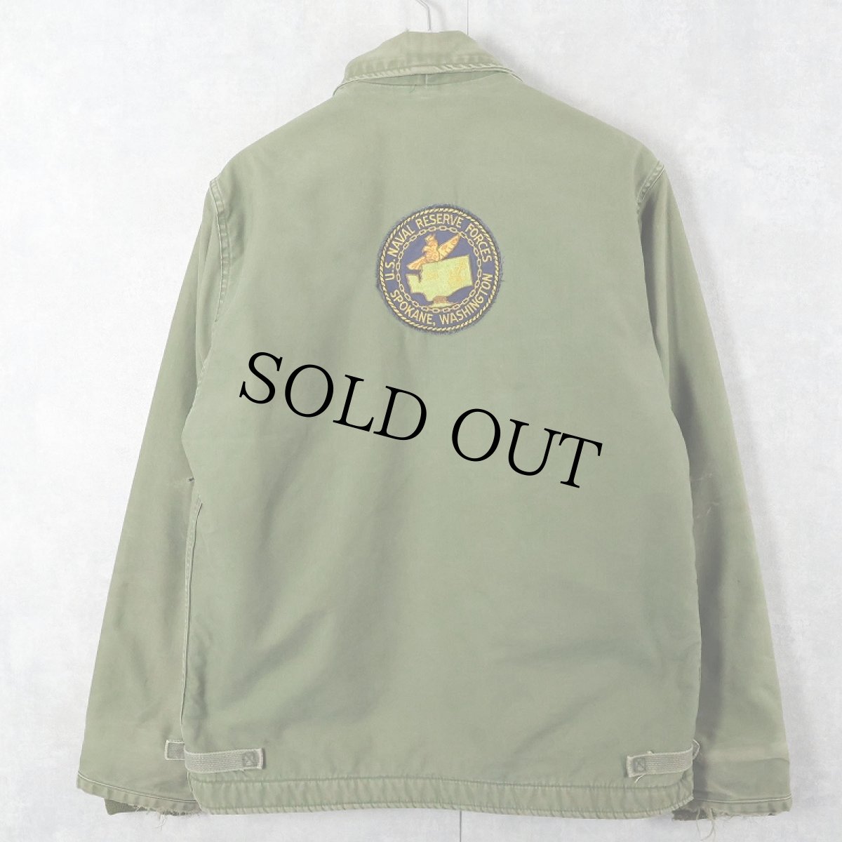 画像2: 60〜70's U.S.NAVY A-2 初期型 "U.S. Naval Reserve Forces" パッチ付き デッキジャケット MEDIUM (2)