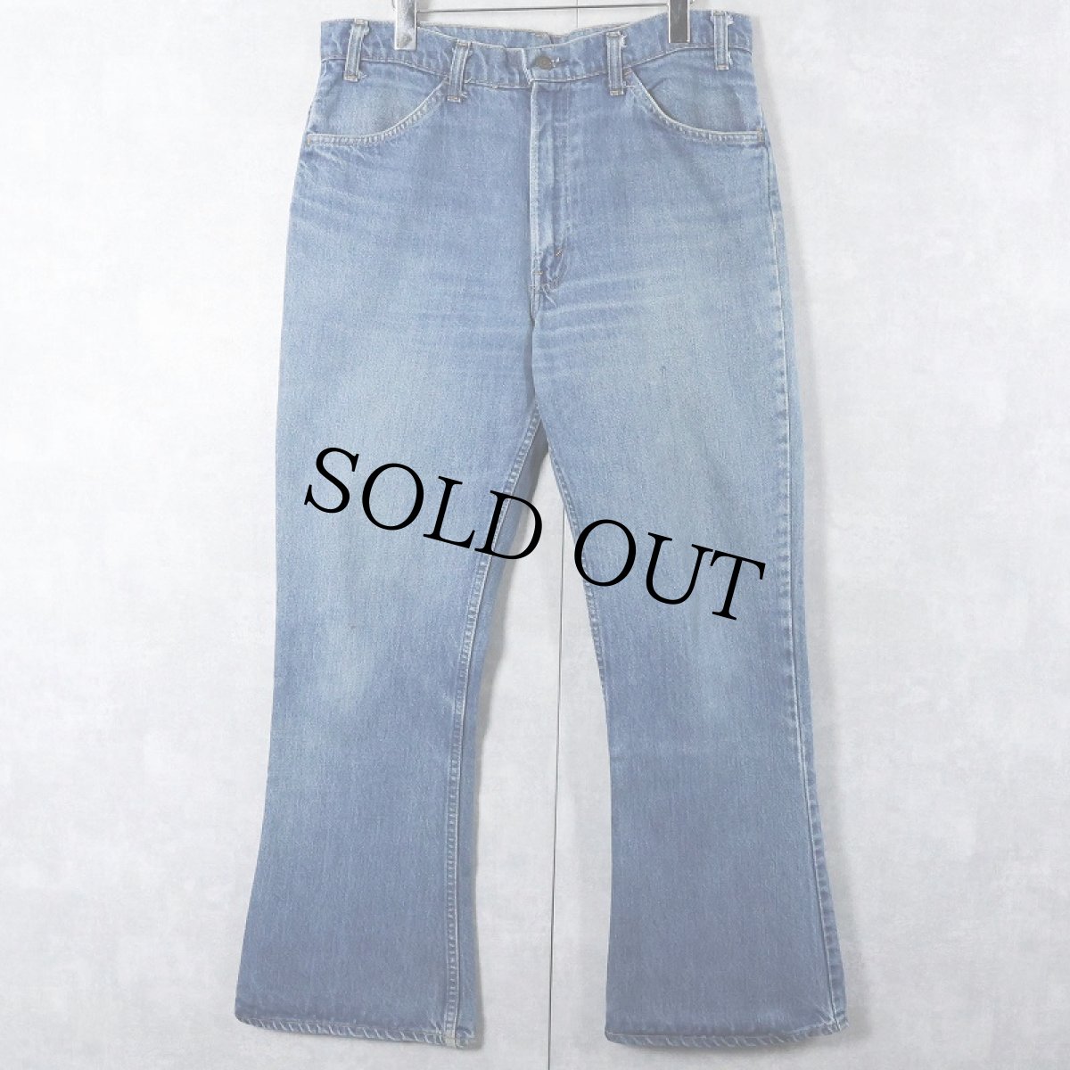 画像1: 80's Levi's 646 オレンジタブ ベルボトムデニムパンツ W35 (1)