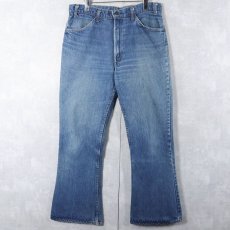 画像1: 80's Levi's 646 オレンジタブ ベルボトムデニムパンツ W35 (1)