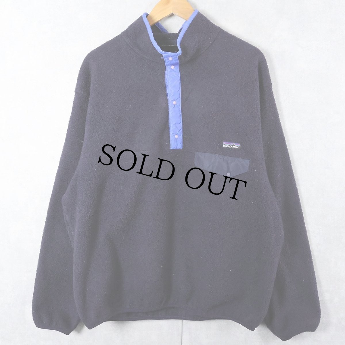 画像1: 90's Patagonia USA製 スナップT NAVY XL (1)