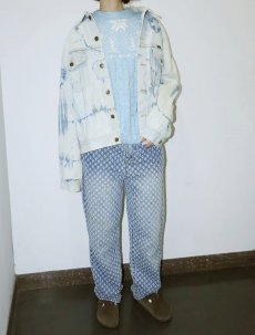 画像1: 70's Wrangler USA製 ブリーチ加工 デニムジャケット SIZE44 (1)