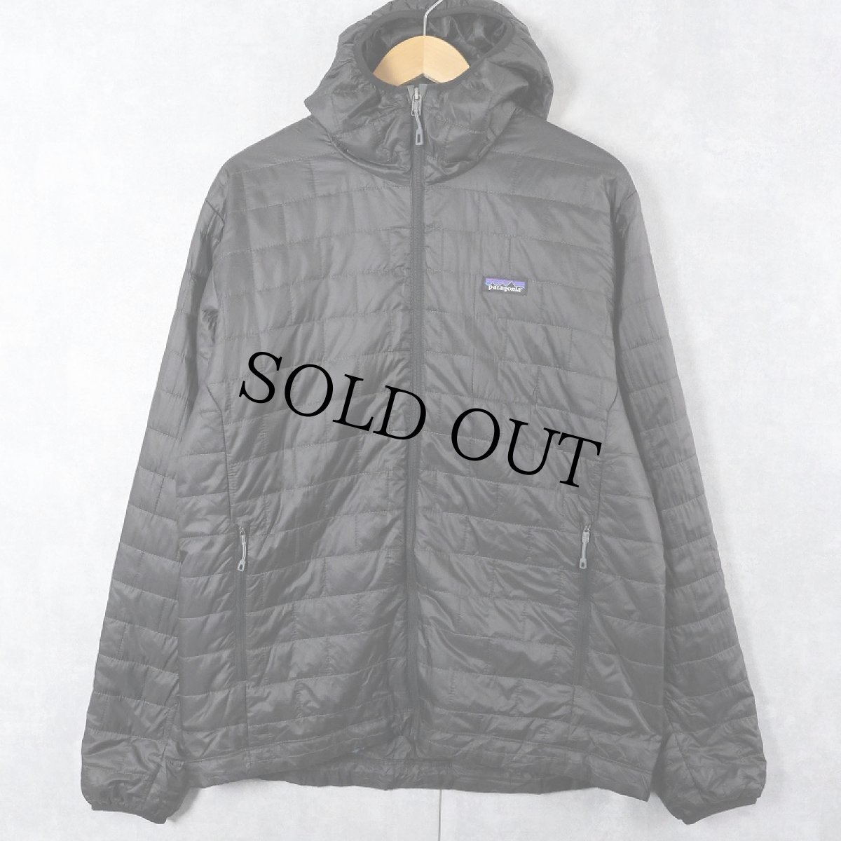 画像1: 2019SP Patagonia ナノパフフーディー BLACK L (1)