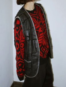 画像1: 90's〜 Ralph Lauren "HAND KNIT" ネイティブ柄 ウール ハンドニットセーター  (1)