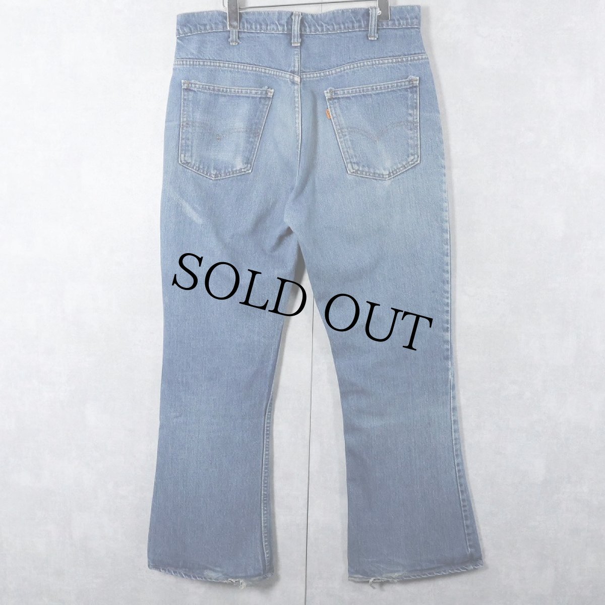 画像2: 80's Levi's 646 オレンジタブ ベルボトムデニムパンツ W35 (2)
