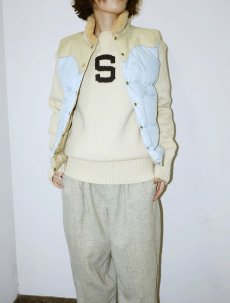 画像1: 50's ウール アワードニットセーター (1)