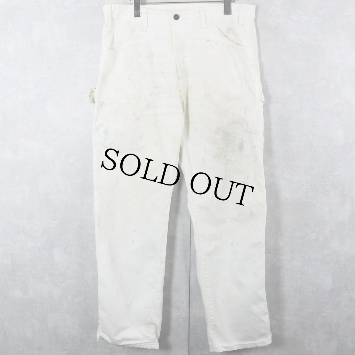 画像1: Dickies ペンキペイント ペインターパンツ W35 (1)