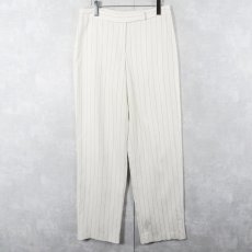 画像3: TABLE EIGHT ストライプ柄 スラックス W30 (3)