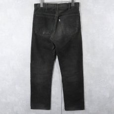 画像2: 80's Levi's 519-1558 コーデュロイパンツ BLACK W30 (2)