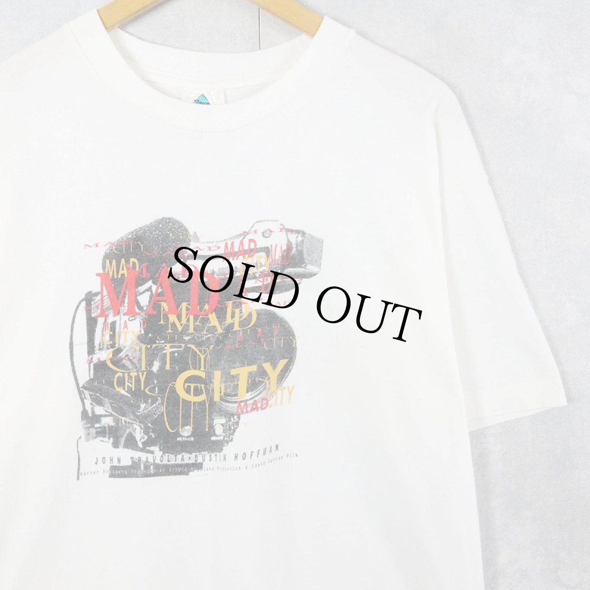 画像1: 90's MAD CITY サスペンス映画プリントTシャツ L (1)