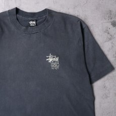 画像2: 80's STUSSY USA製 "STUSNICS" パロディプリントTシャツ BLACK L (2)